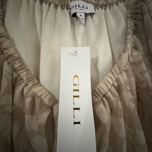 Gilli Beige Floral Blouse